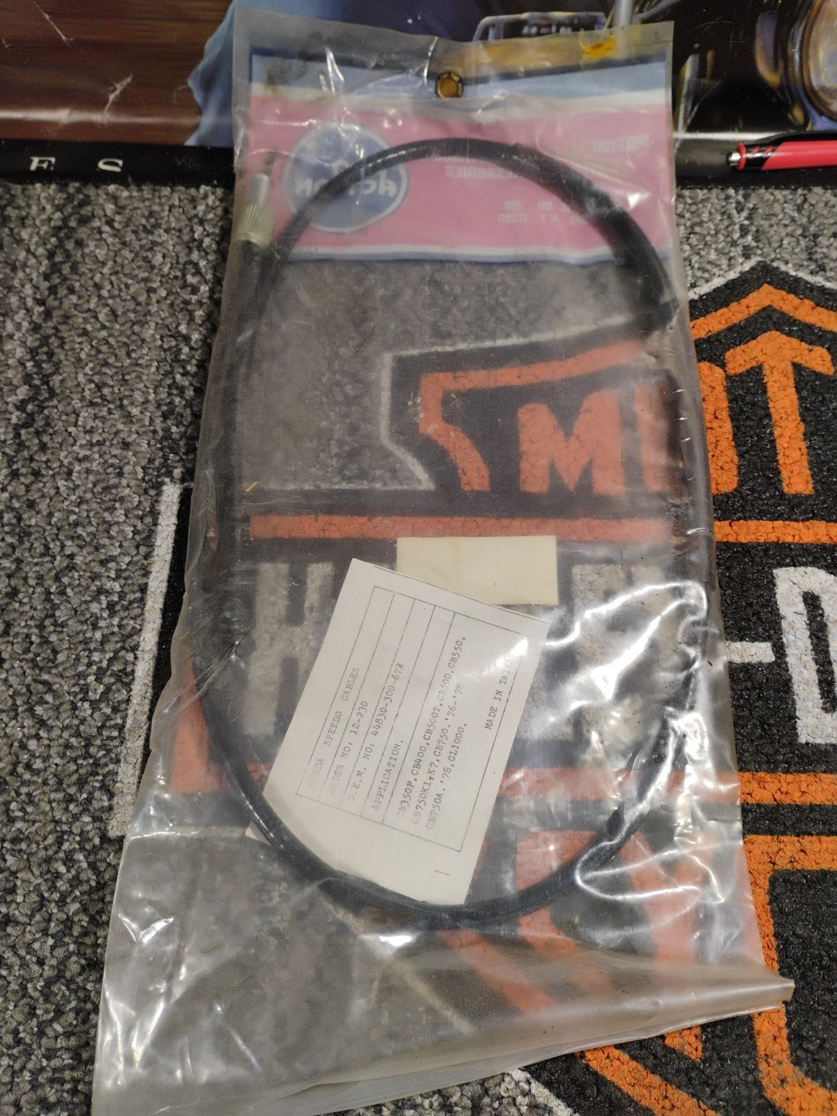 1978 HONDA CB400 CB 400 HONDAMATIC SPEEDOMETER CABLE SPEEDO LINE