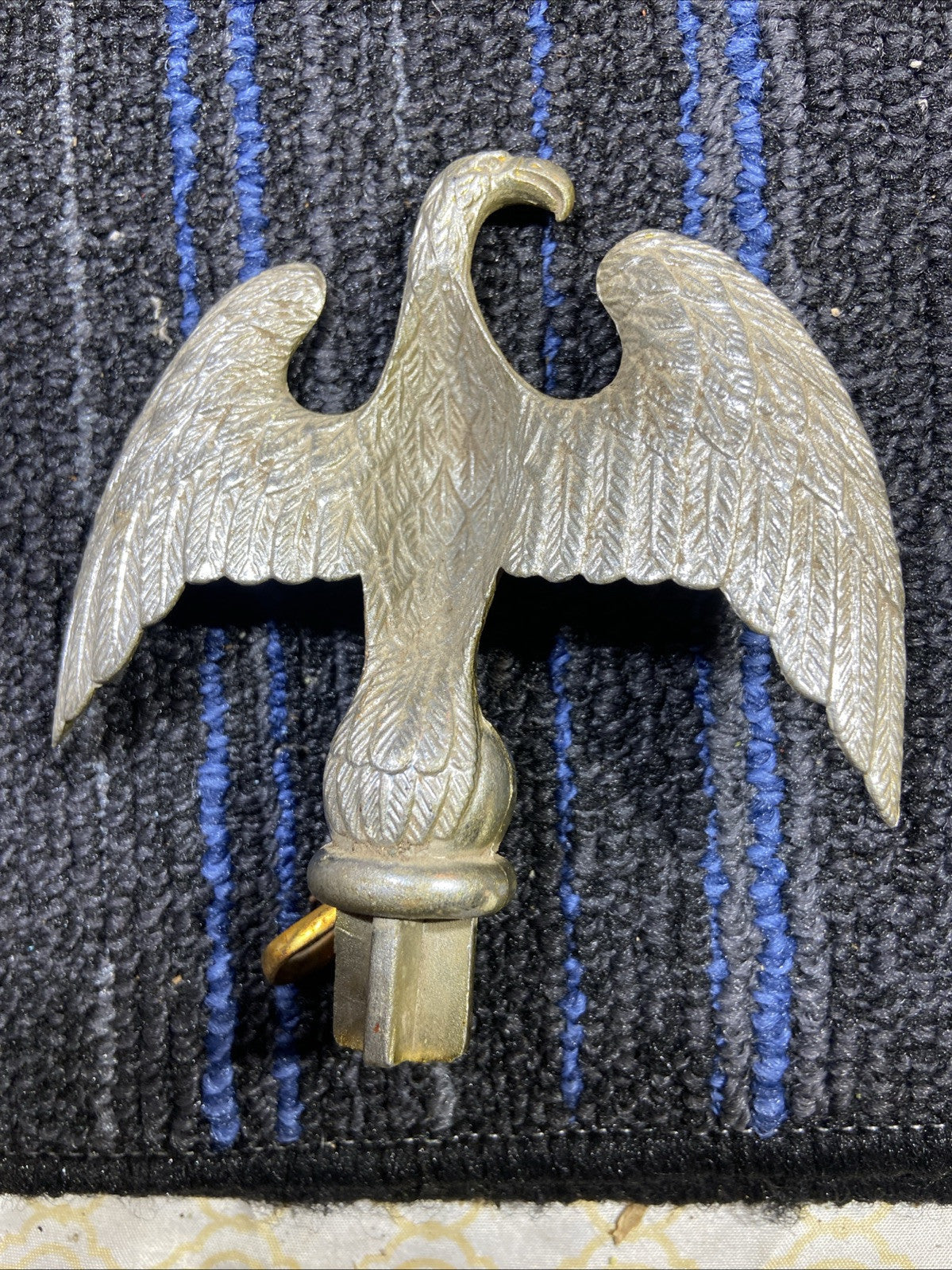 Gold Metal Eagle Finnial Top For Flagpole 