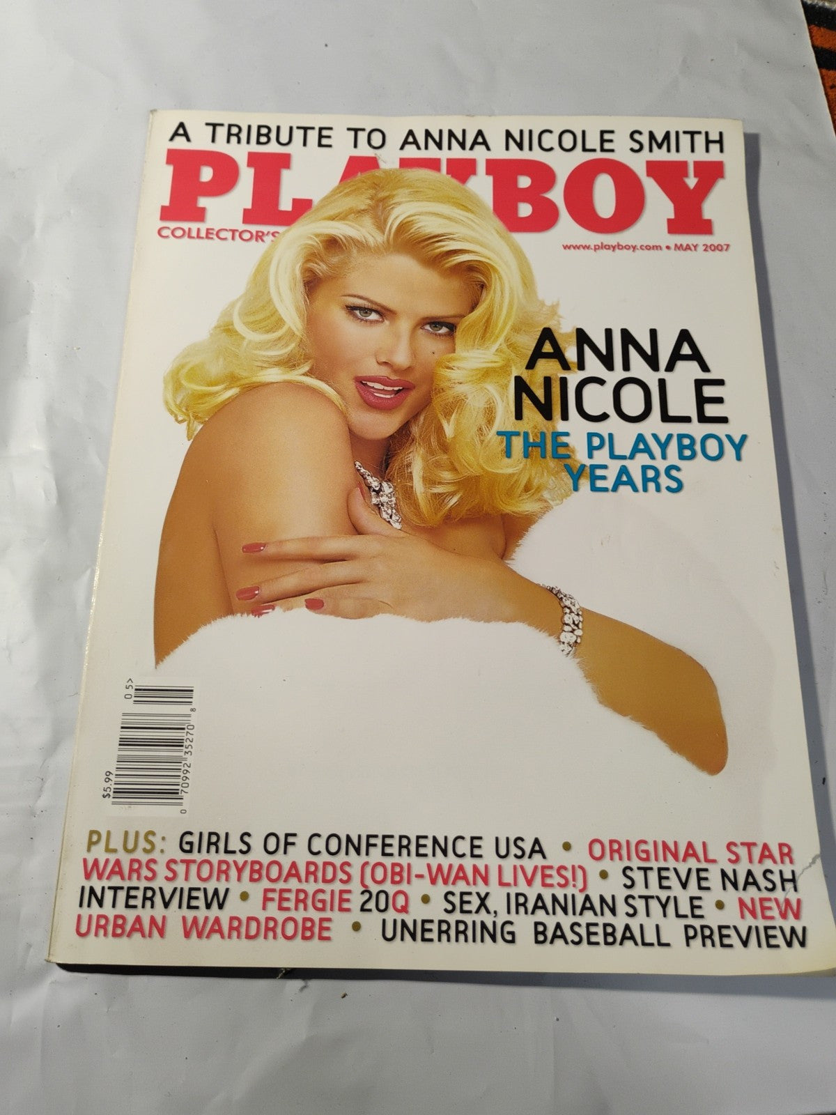 May 2007 Playboy Magazine - Anna Nicole Smith Collector’s Edition - Like New