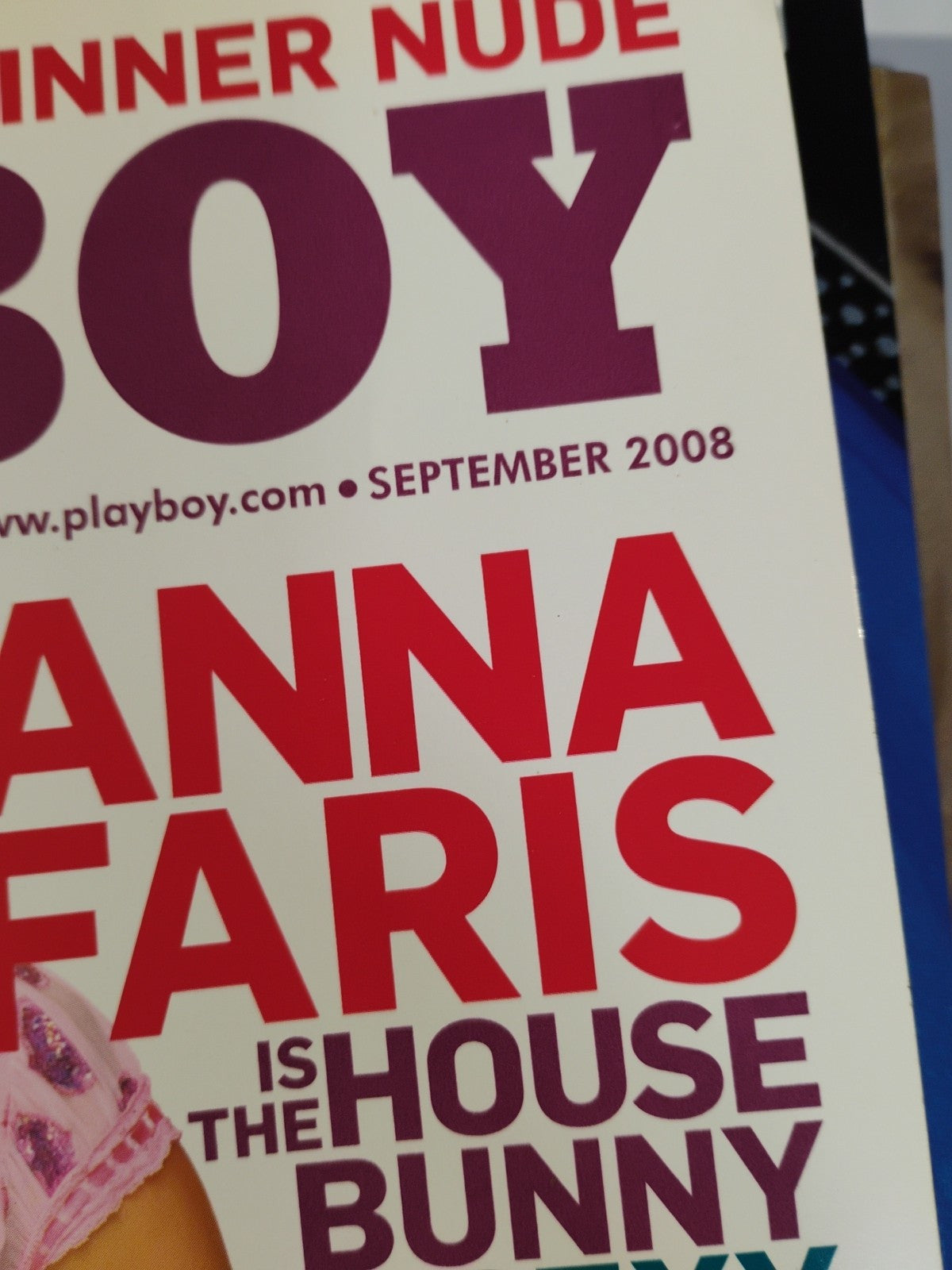 Vtg Playboy Magazine Back Issue September 2008 Anna Faris Playmate Valerie Mason