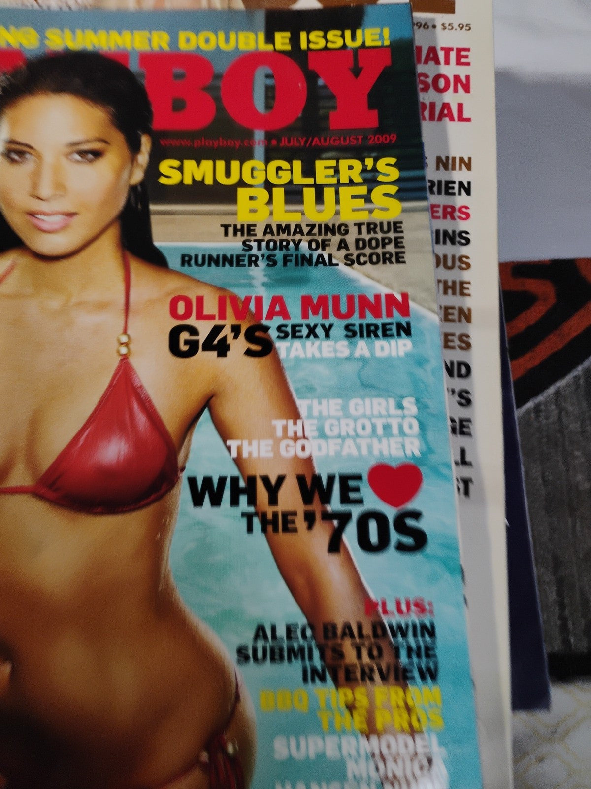 2009 - July/August - Playboy - Cover - Olivia Munn, Playmates - Shannon Twins
