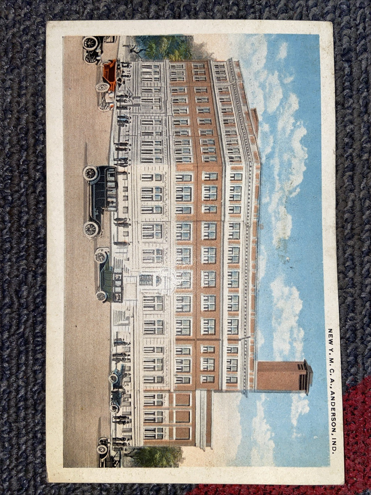 Lot Of 7 Vintage Landmark Anderson IN Post Cards 1930s