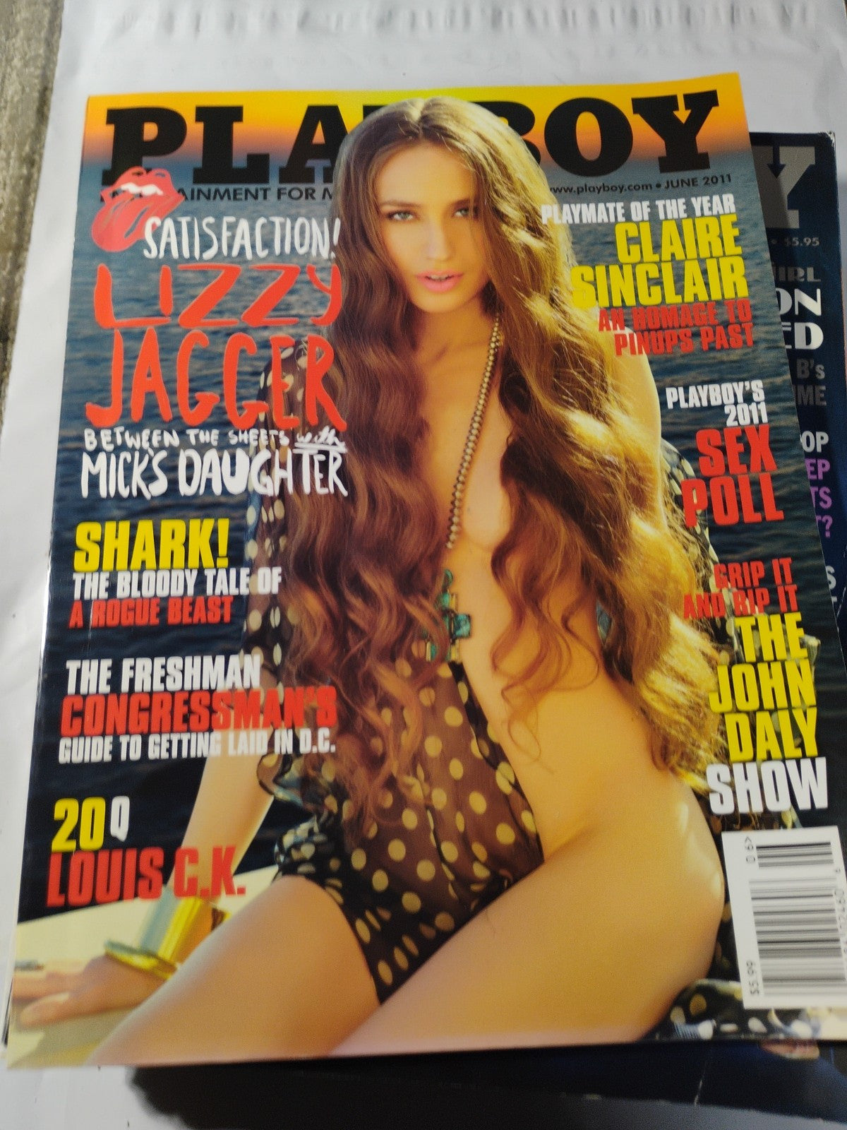 June 2011 Playboy Magazine - Lizzy Jagger Cover & Mei-Ling Lam Centerfold - Like