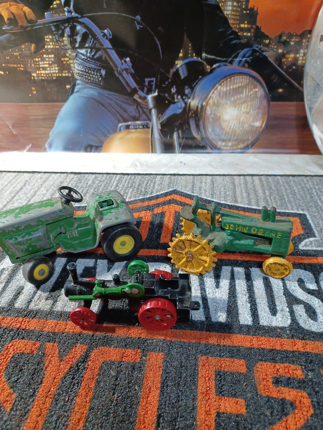 Antique Case Train And John Deere Tracktor Collection Lot