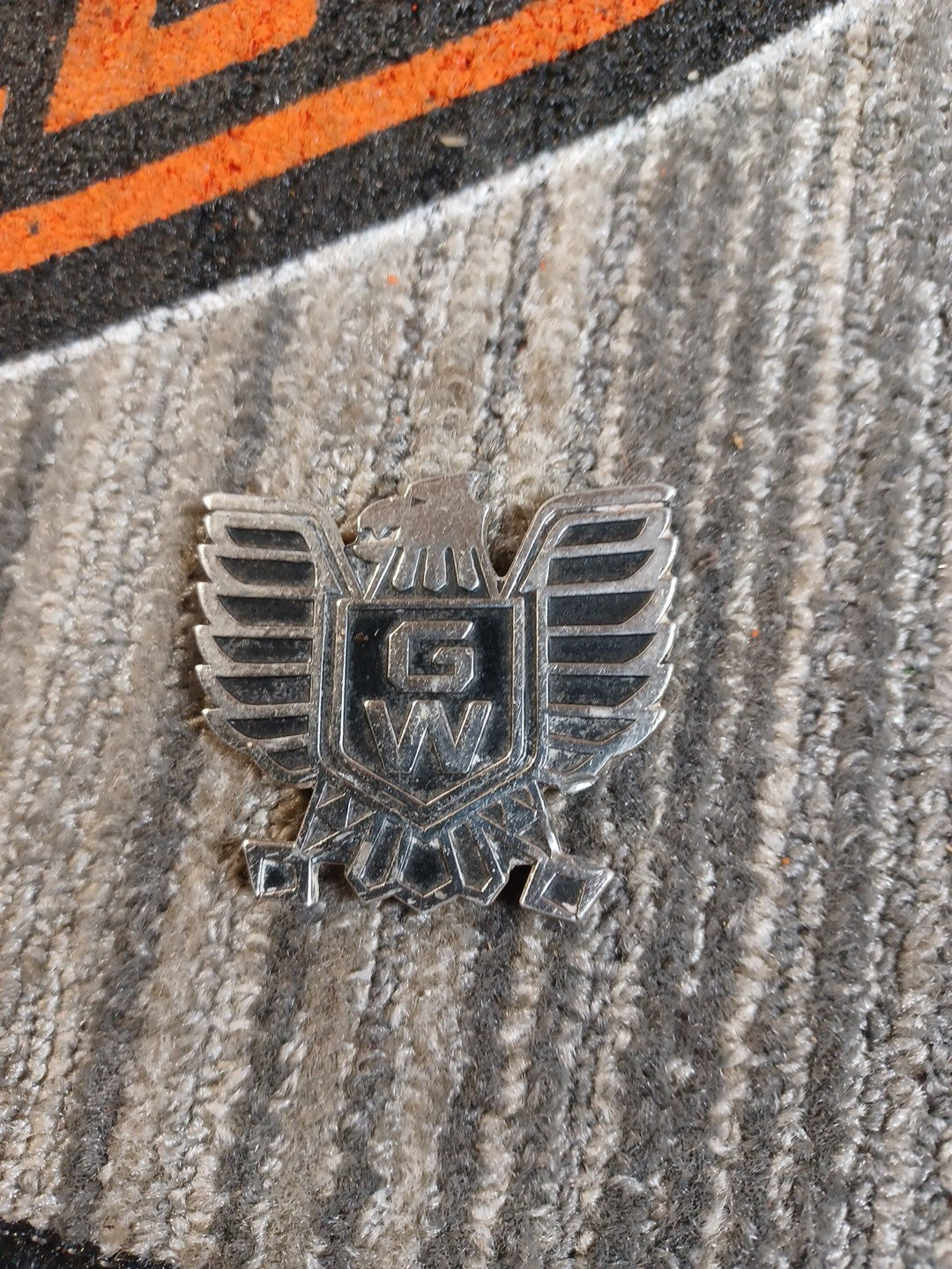 Honda OEM Fuel Tank Side Cover Fender Black & Gold Gold Wing Badge Emblem