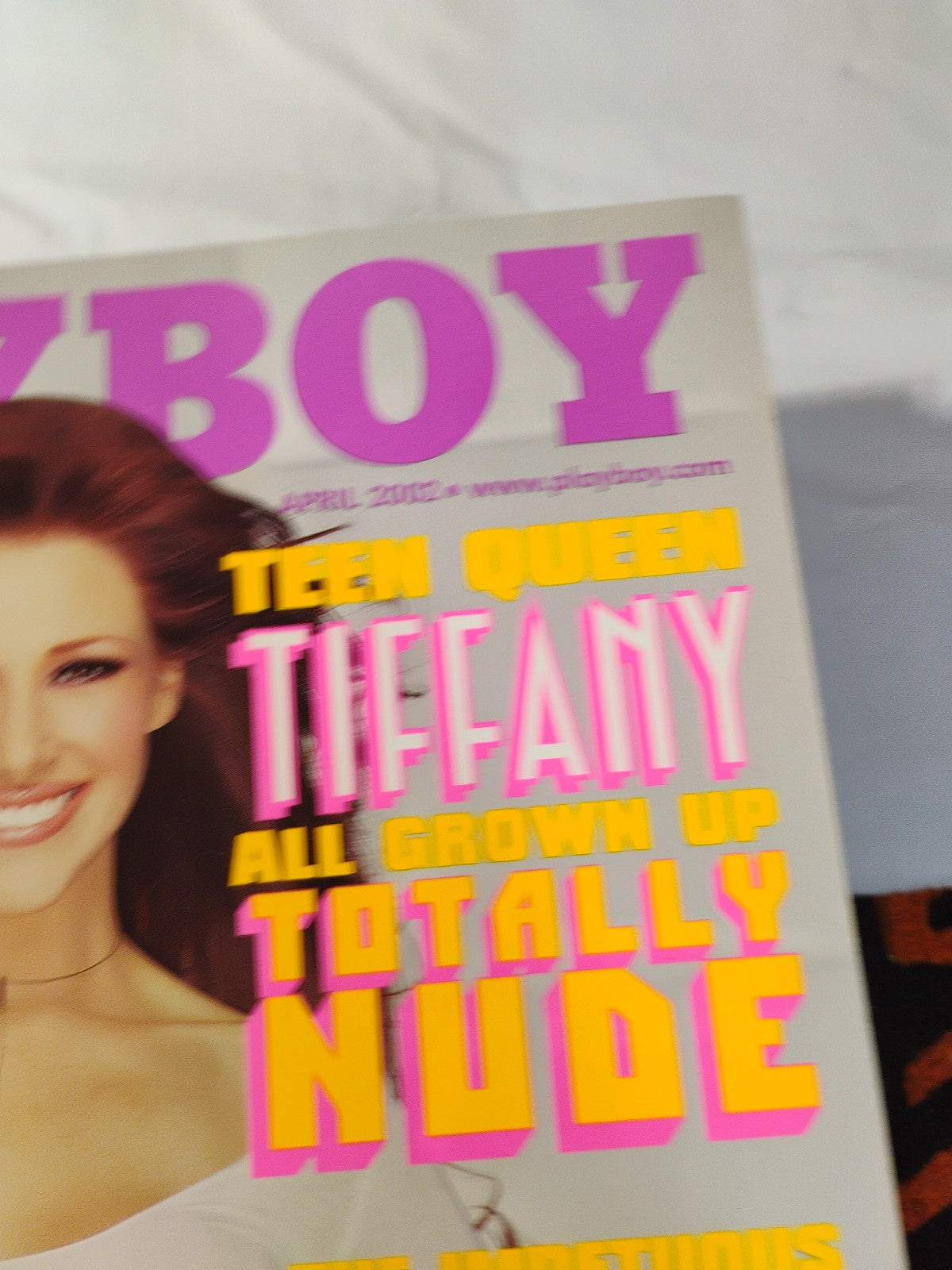 Playboy Magazine April 2002 – Pop Star Tiffany Cover, Heather Carolin Centerfold