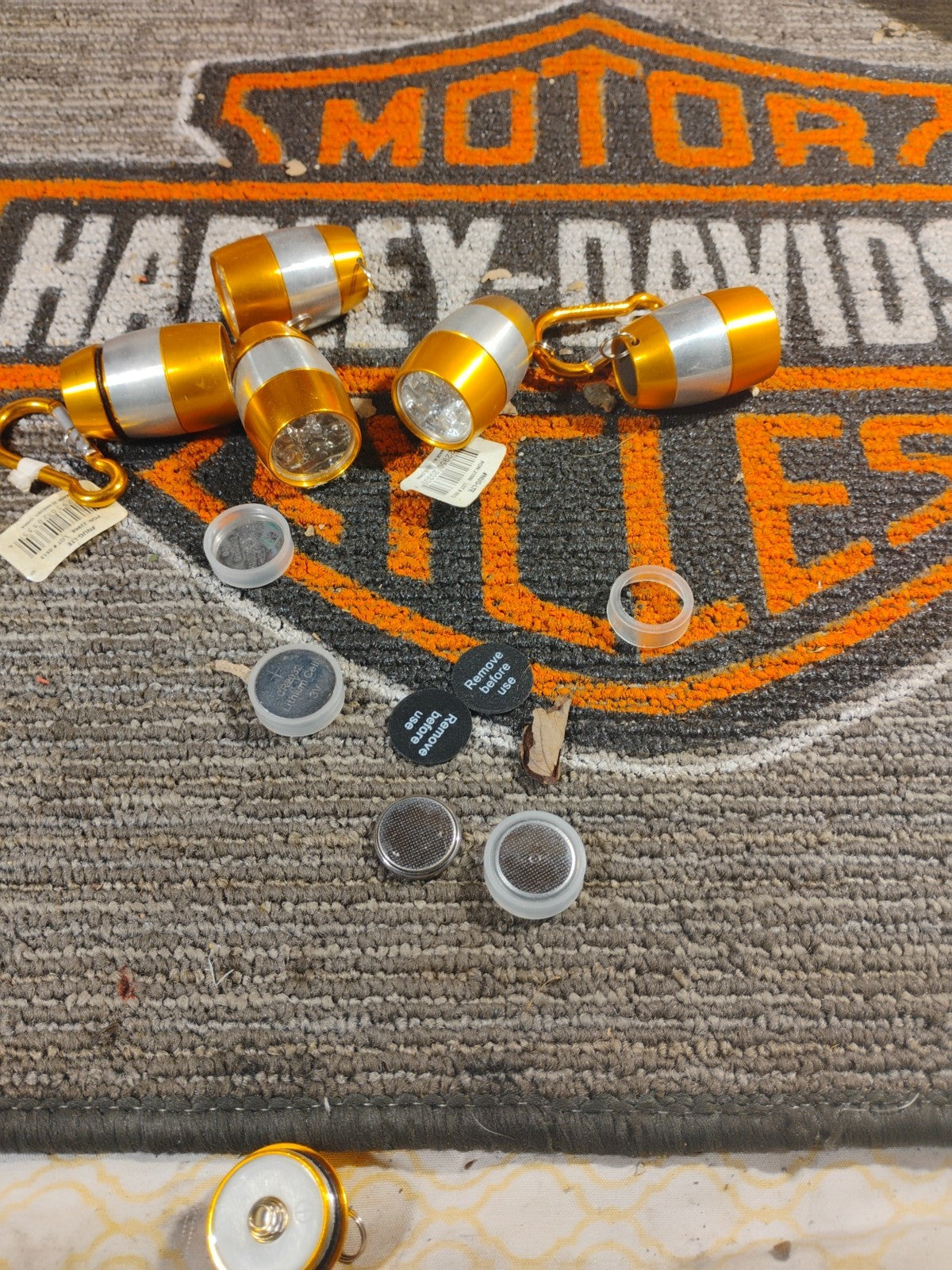 Lot Of 17  Led Flashlights Key Chains With No Battery