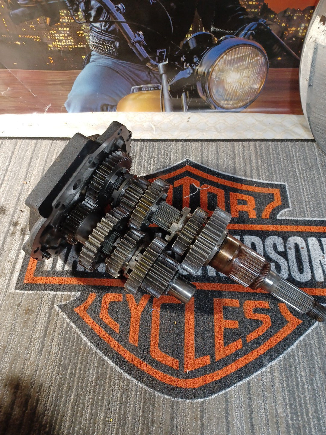 Vintage  OEM Harley-Davidson Big Twin Transmission Gears And Parts 5 speed