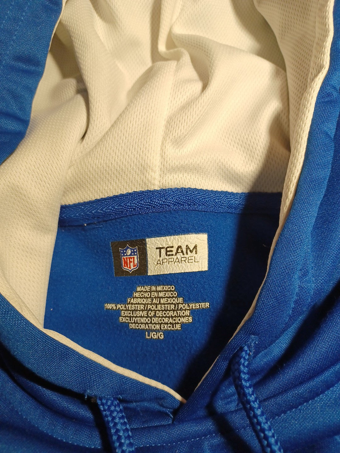 Indianapolis Colts New Era Combine Authentic Performance Pullover Hoodie-Small