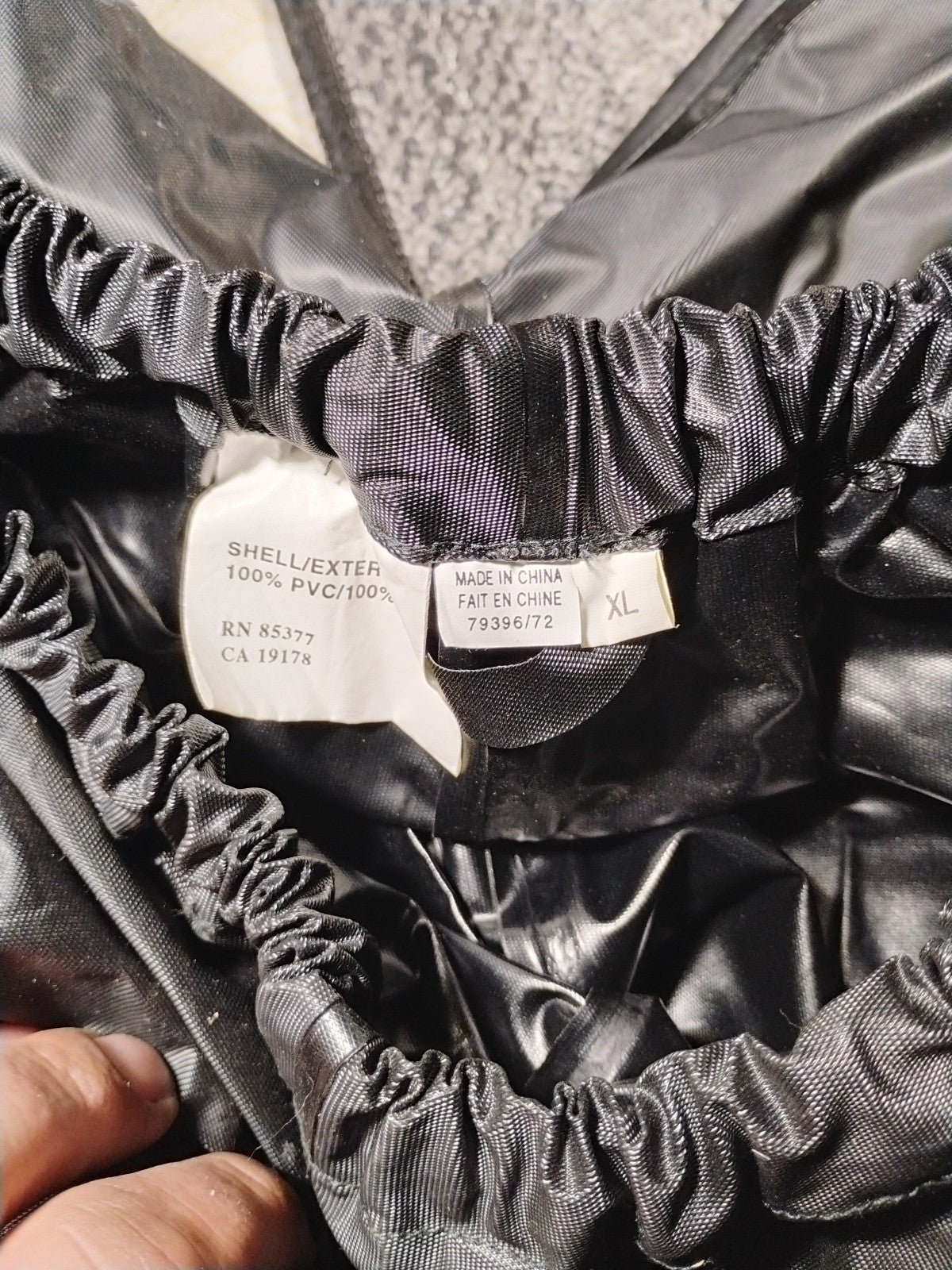 First Gear Motorcycle Pants Mens Extra Large 32x32 Black Splash Rain Riding