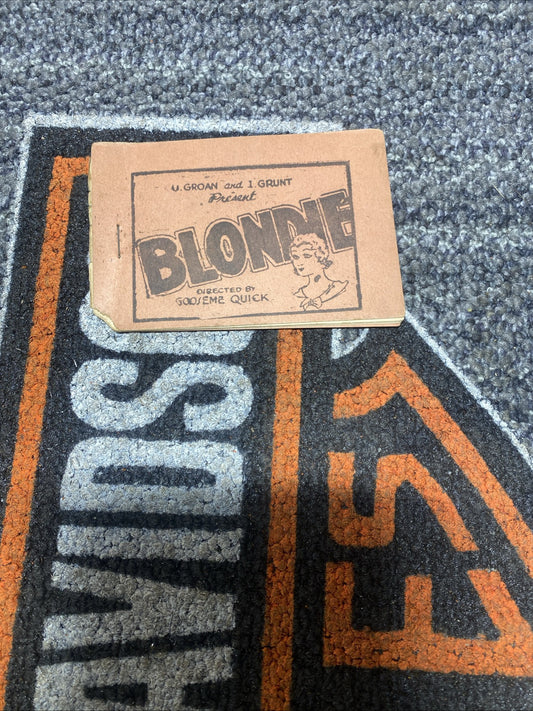 Vintage Tijuana Bible U Groan I Grunt Blonde 8 Pages Adult Comic Appr 4 1/2" x 3