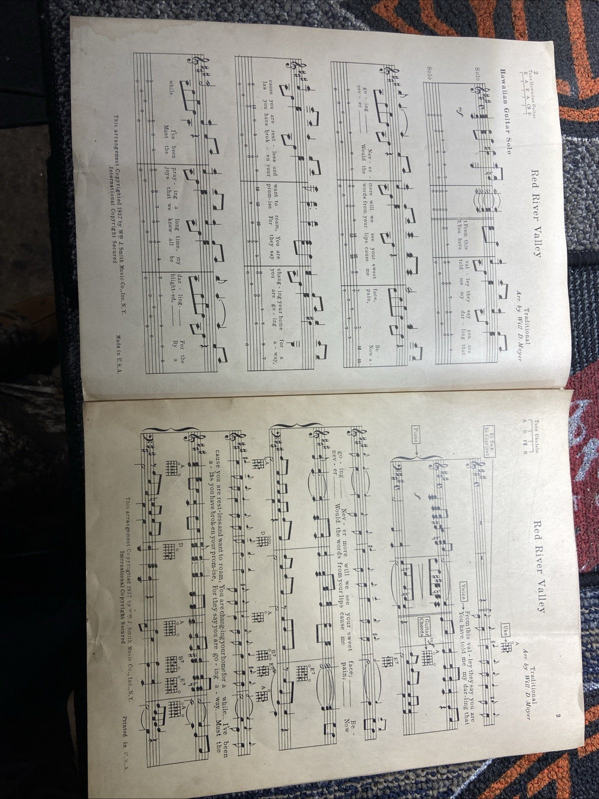 Red River Valley Vintage Sheet Music 1937